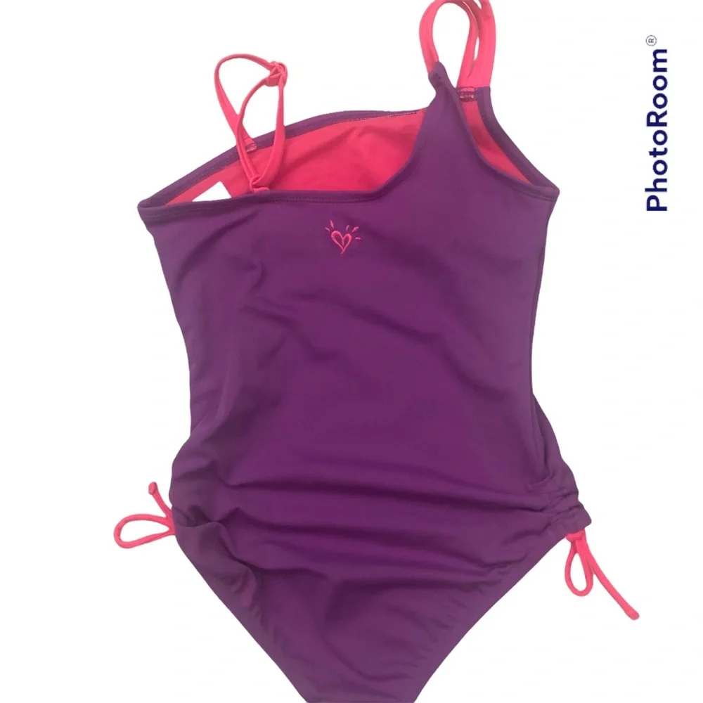 Justice Girls Swimsuit 1 Piece Pineapple